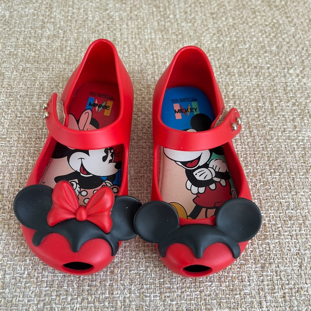 Mini Melissa Mickey And Minnie Mouse Shoes for Toddler